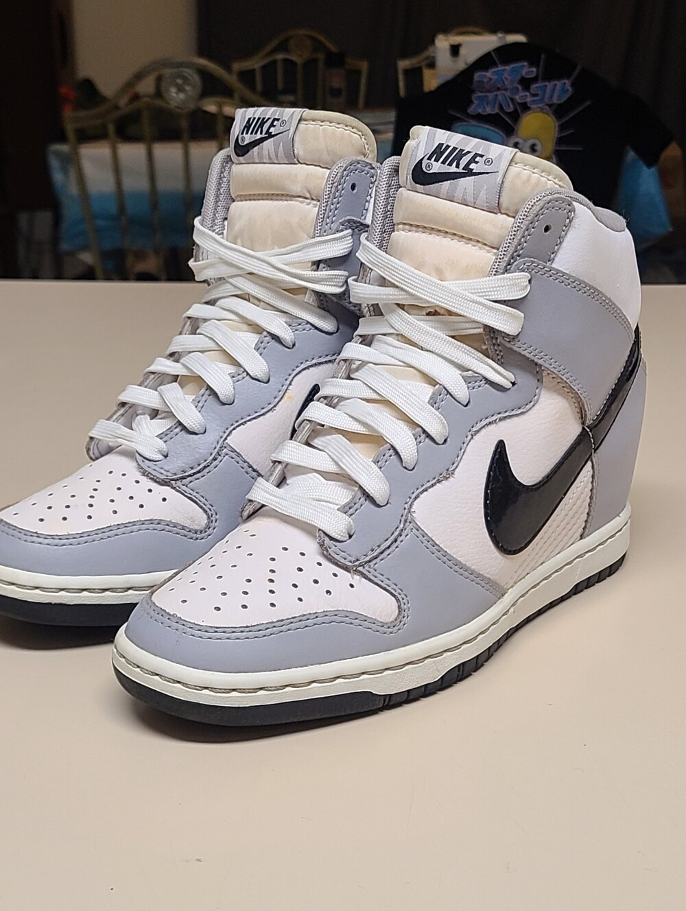 Nike Dunk Sky Hi Top wedge sneakers size 7